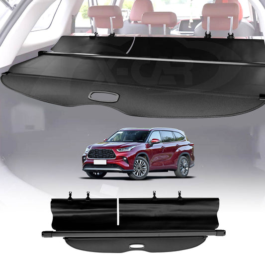 Retractable Cargo Cover for Toyota Kluger 2021-2025 Rear Rack Partition Shelter Canvas Trunk Luggage Security Shield Shade