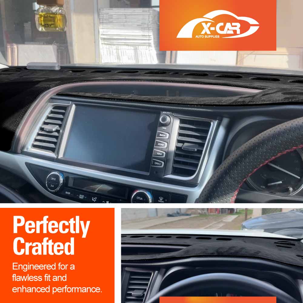 Dash Mat for Toyota Kluger 2014-2021 Non-Slip Microfiber Pad Cover Interior Accessories