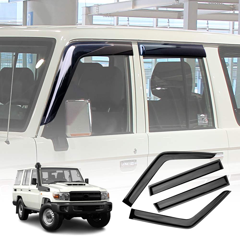 Weathershields for Toyota LandCruiser 70/76/78/79 2012-2025 Series Car Weather Shields Wind Deflectors Window Sun Visor