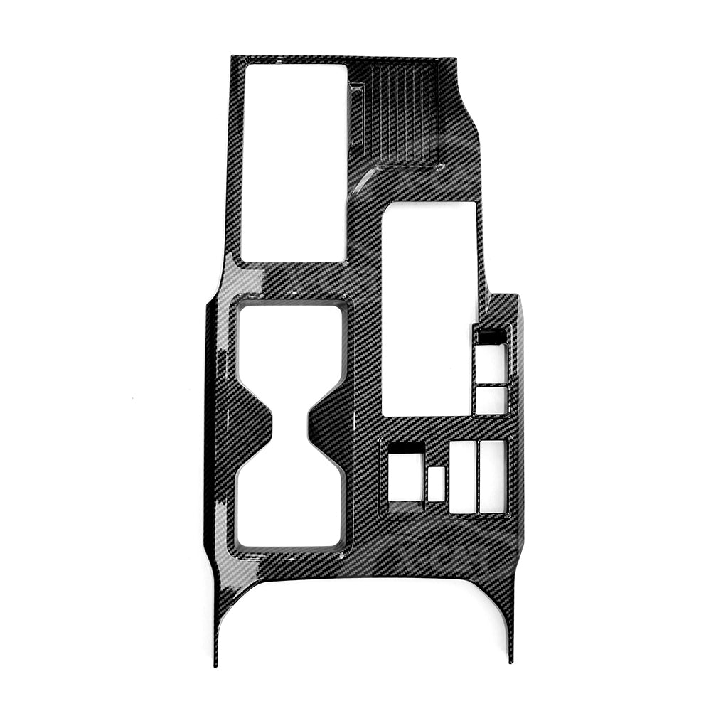 Interior Trim Kit for Toyota Prado 250 2024-Onwards Carbon Fiber Style Window Control Gear Shift Panel Console & Rear AC Vent Covers