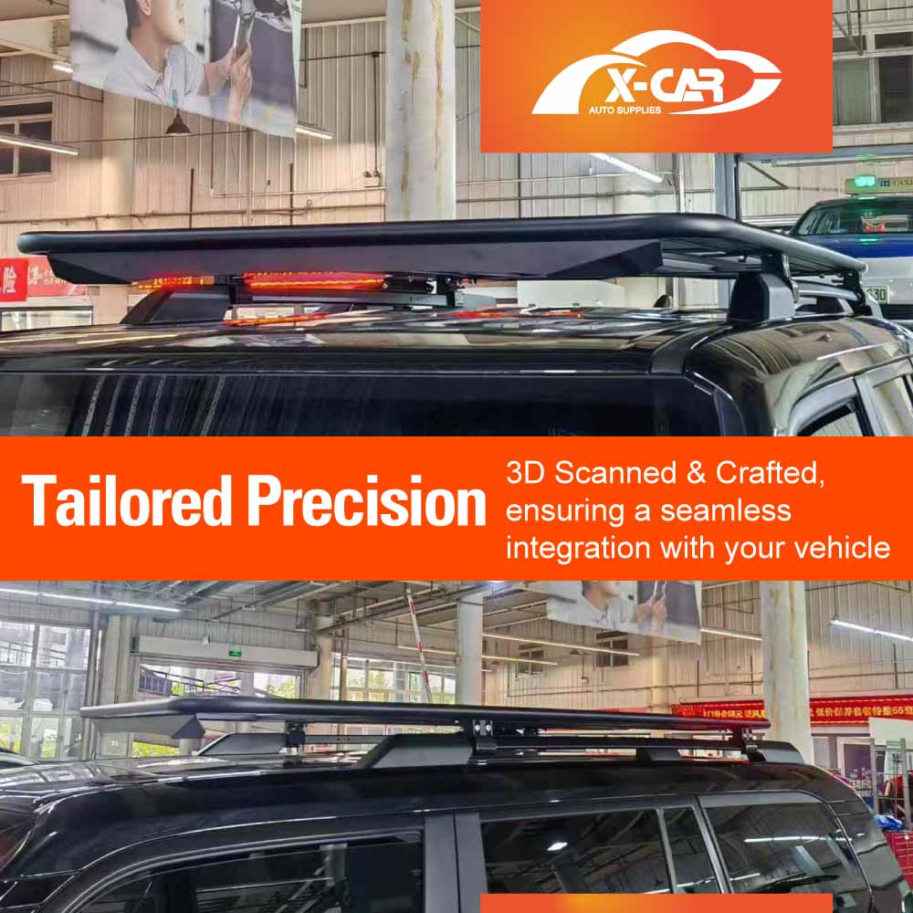 Roof Luggage Rack for Toyota Prado 250 Series VX/Kakadu/Altitude 2024-2025 Multi-Functional Expansion Platform Aluminum Alloy