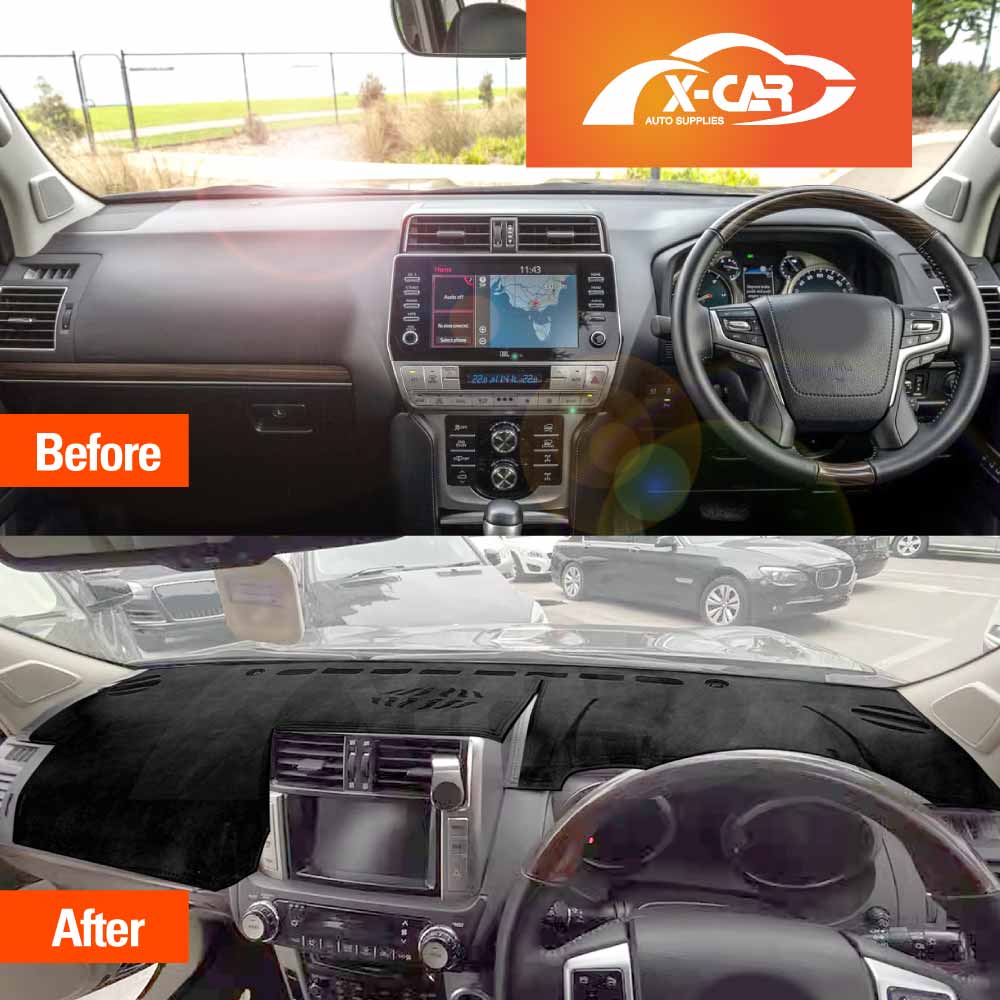 Dash Mat for Toyota Prado 150 Series 2009-2024 Non-Slip Microfiber Pad Cover Interior Accessories