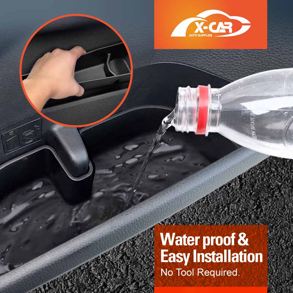 Car Door Side Storage Box Tray for Toyota Prado 250 Series 2024-2025 Organizer Accessories Front and Rear Row Set of 6