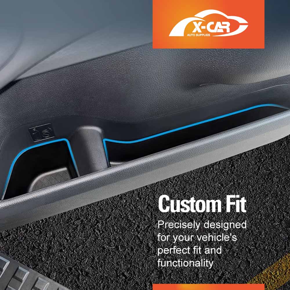 Car Door Side Storage Box Tray for Toyota Prado 250 Series 2024-2025 Organizer Accessories Front and Rear Row Set of 6