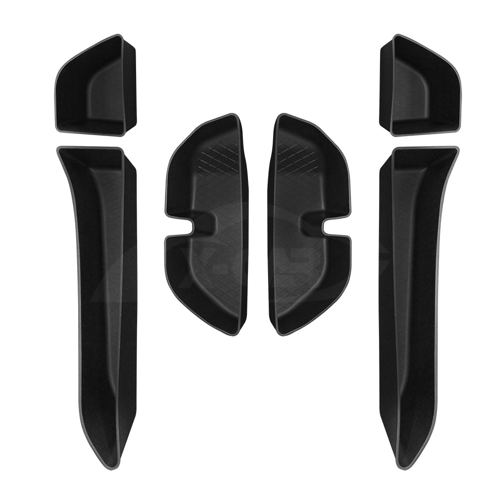 Car Door Side Storage Box Tray for Toyota Prado 250 Series 2024-2025 Organizer Accessories Front and Rear Row Set of 6