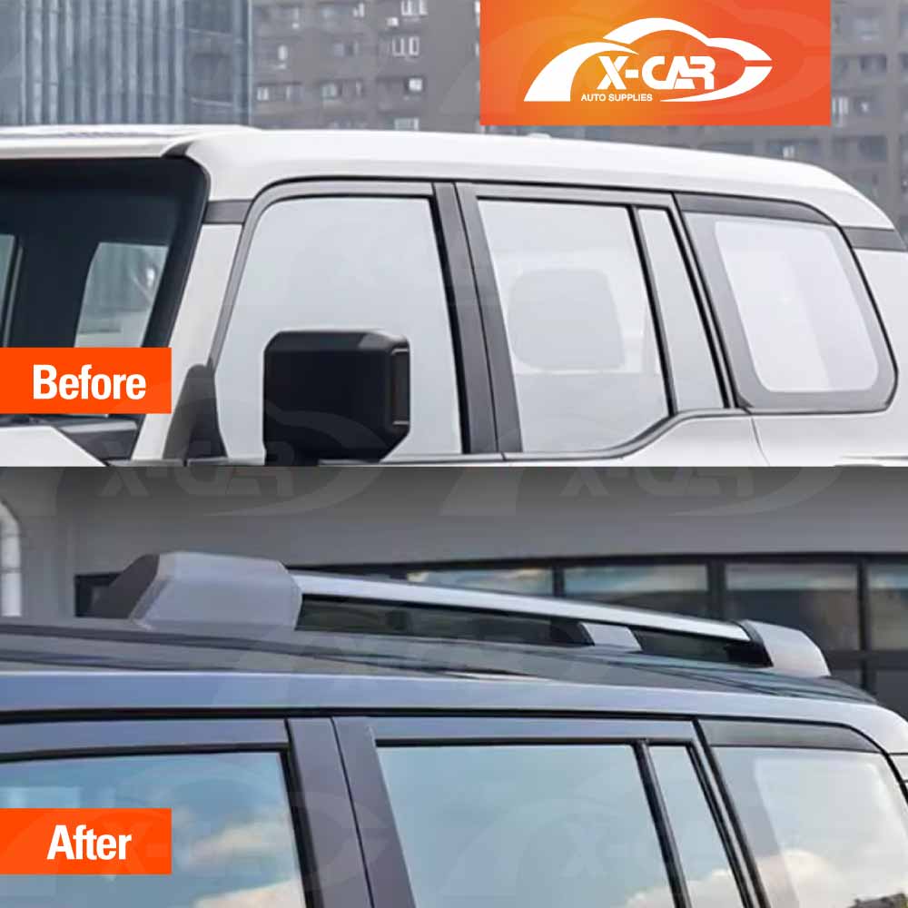 Roof Side Rails Kit for Toyota Prado 250 Series 2024-Onwards OE-Style Mounting Hardware Roof Rack Bars Accessories