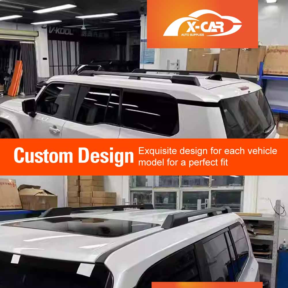 Roof Side Rails Kit for Toyota Prado 250 Series 2024-Onwards OE-Style Mounting Hardware Roof Rack Bars Accessories