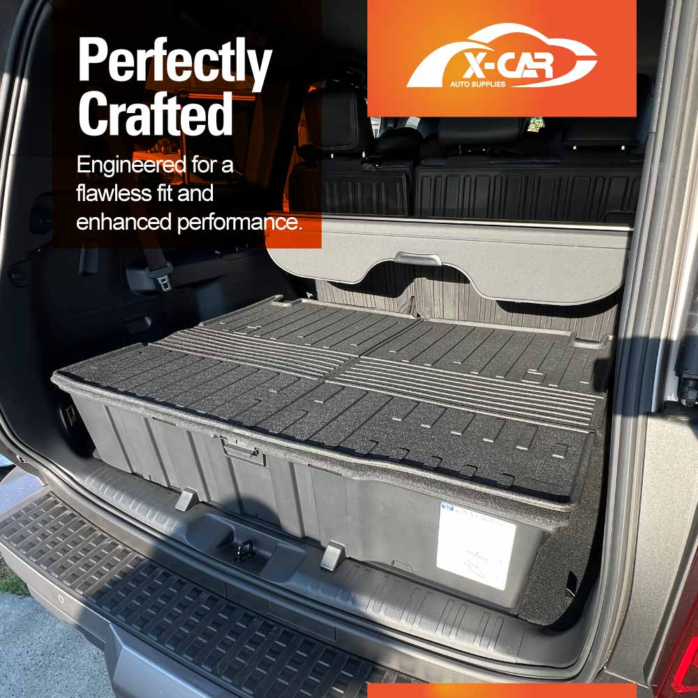 Floor Mats Boot Liner Set for Toyota Prado 250 Series 7-Seater 2024-2025 All Weather Heavy Duty Cargo Cover