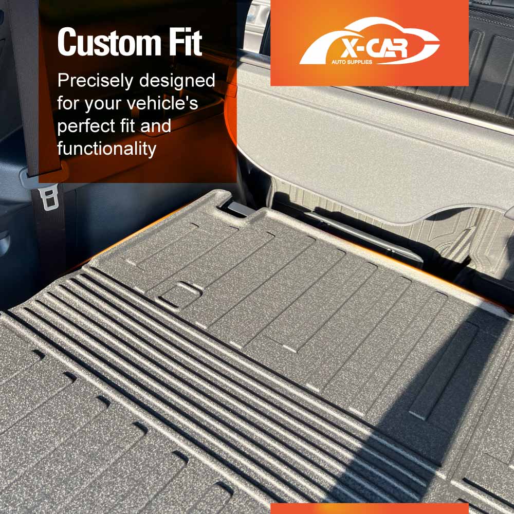 Boot Liner Back Seat Protector for Toyota Prado 250 Series 7-Seater 2024-2025 All Weather Heavy Duty Cargo Car Trunk Kick Mats