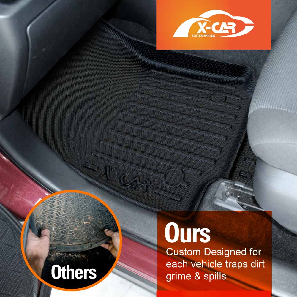 3D Floor Mats Boot Liner Set for Toyota Rav4 Rav 4 2019-Onwards All Weather Heavy Duty Cargo Kick Mats Back Seat Protector Cover