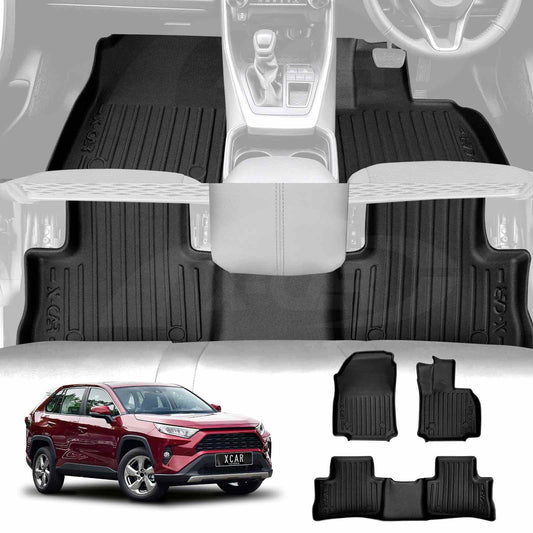 3D Floor Mats for Toyota Rav4 Rav 4 2019-Onwards Heavy Duty All Weather Car Mats Carpet Liner Set