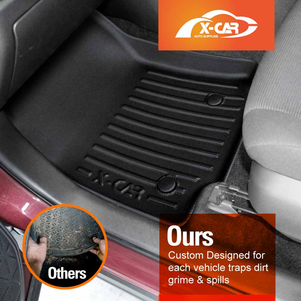 3D Floor Mats Boot Liner Set for Toyota Rav4 Rav 4 Hybrid 2019-2025 All Weather Heavy Duty Cargo Kick Back Seat Protector Cover