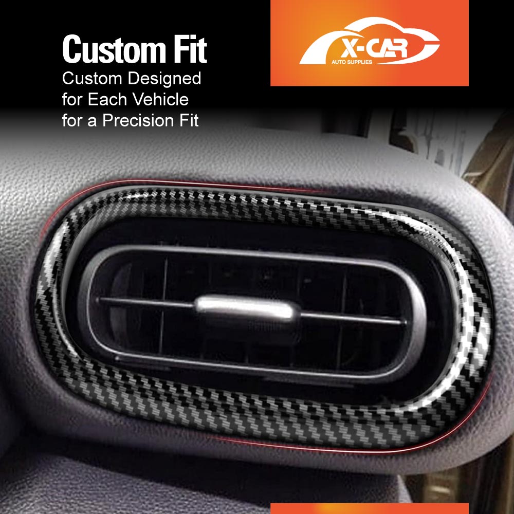 Carbon Fiber Style Car AC Vent Panel Trim Cover for Toyota Yaris/Yaris Cross 2020-Onwards