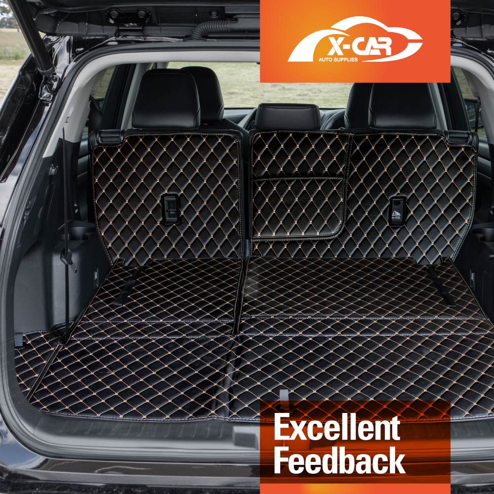 Premium Custom Made PU Leather Car Mat for Toyota Kluger 2021-2025 Floor Liner Carpet Complete Set