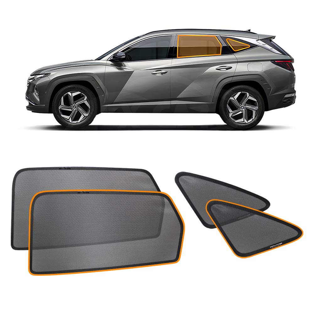 Rear Port Window Sun Shade for Hyundai Tucson 2021-Onwards Car Sun Blind Mesh