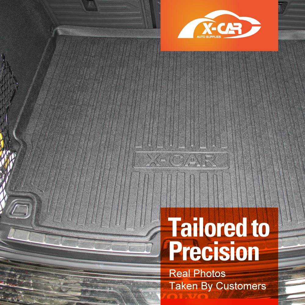 Floor Mat Boot Liner Back Seat Protector Combo for Volvo XC60 2017-Onwards Heavy Duty Car Kick Mats Cover