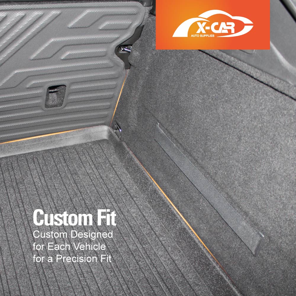 Floor Mat Boot Liner Back Seat Protector Combo for Volvo XC60 2017-Onwards Heavy Duty Car Kick Mats Cover