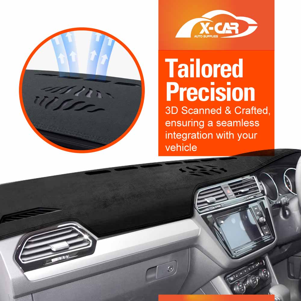 Dash Mat for Volkswagen VW Tiguan 2016-2024 Non-Slip Microfiber Pad Cover Interior Accessories