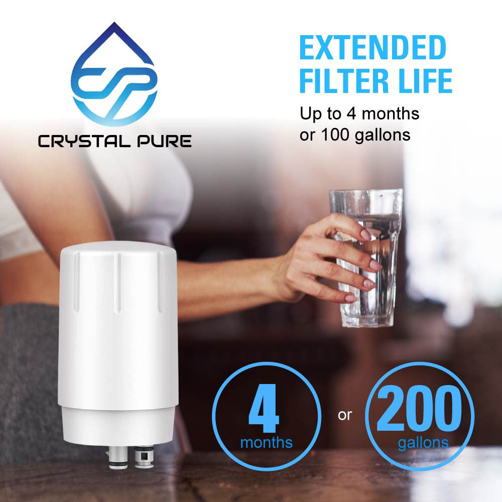 3 Packs Replacement Water Filter Cartridge Refill for Brita Basic/Complete Water Filter Faucet Mount System FR-200 FF-100 36311