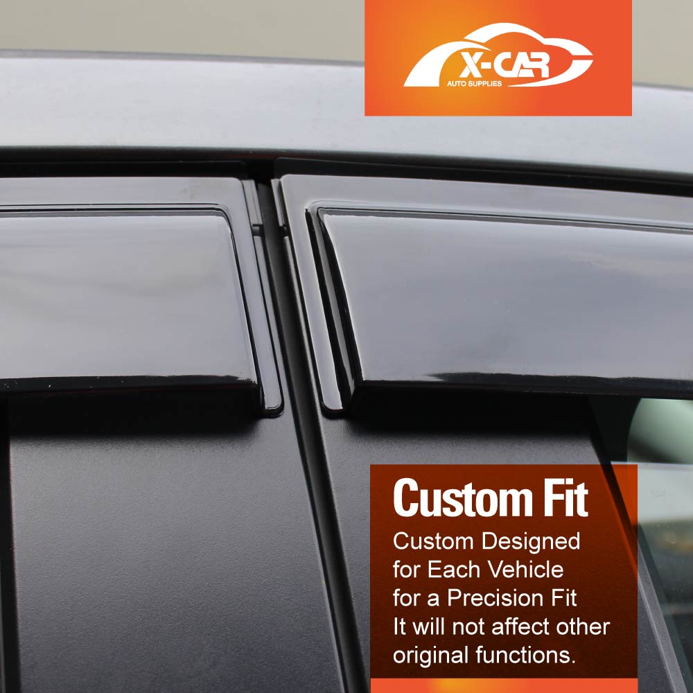Weathershields for Toyota Hilux Auto Extra Cab 2025-Onwards Car Weather Shields Wind Deflectors Window Sun Visor 4-Piece Set