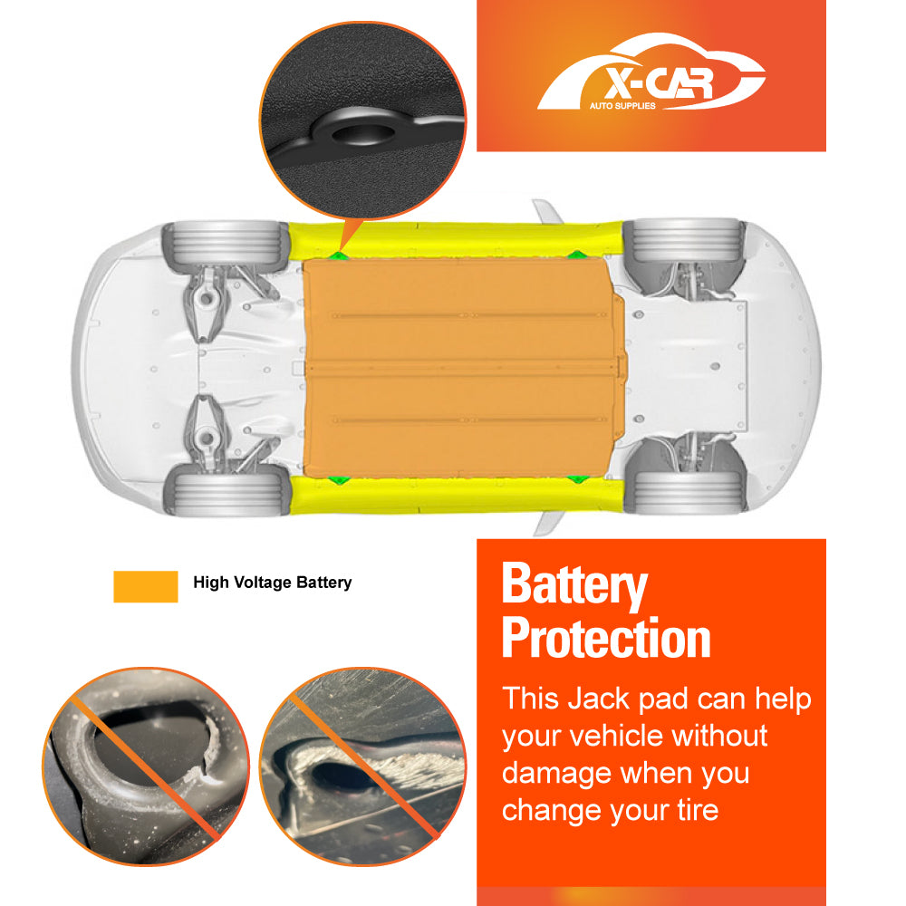 Lifting Jack Pad for Tesla Model Y L 6-Seat 2026-Onwards 4 Packs with a Storage Case Accessories