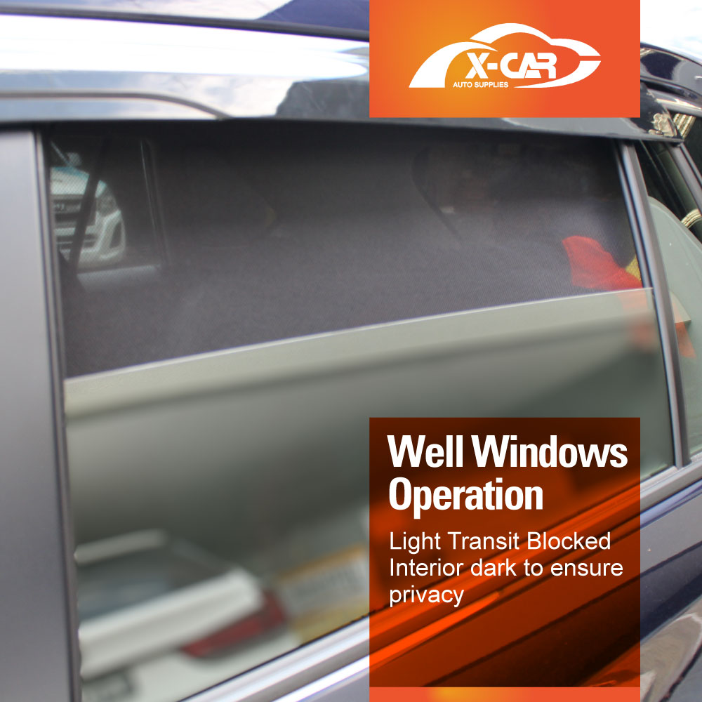 Window Sun Shades for Mitsubishi Outlander 2012-2021 Car UV Protection Custom Rear Windscreen Shade Blind Mesh