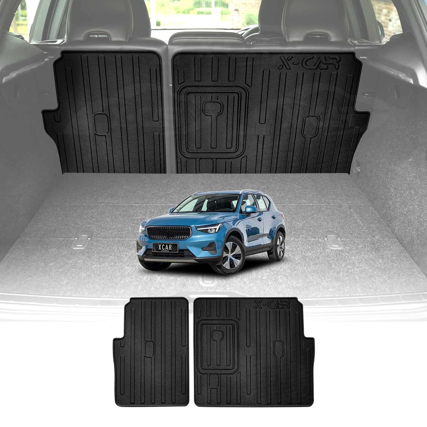 Back Seat Protector for Volvo XC40 2018-Onwards All Weather Heavy Duty Car Seat Kick Mats Cover