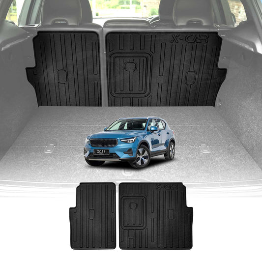 Back Seat Protector for Volvo XC40 2018-Onwards All Weather Heavy Duty Car Seat Kick Mats Cover