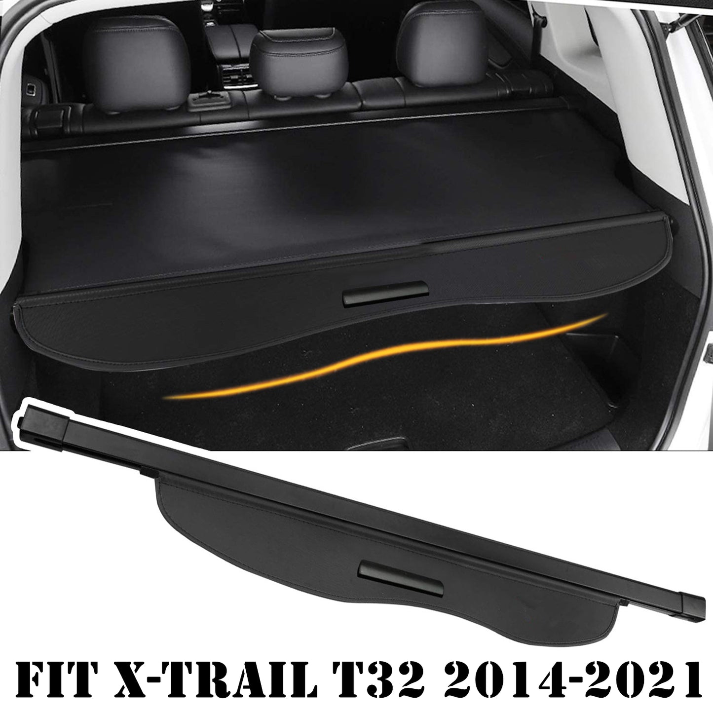 Retractable Car Trunk Shade Rear Cargo Security Shield Luggage Cover for Nissan X-TRAIL T32 2014-2021